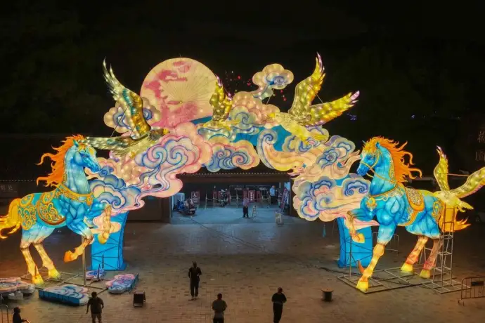 无锡荣氏梅园夜游