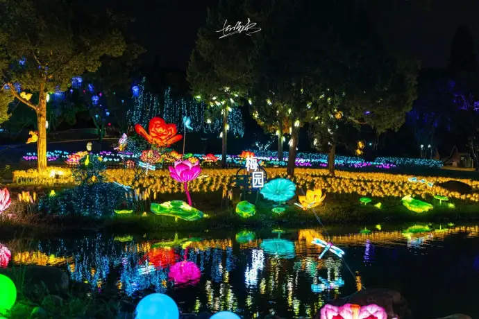 无锡梅园灯光秀