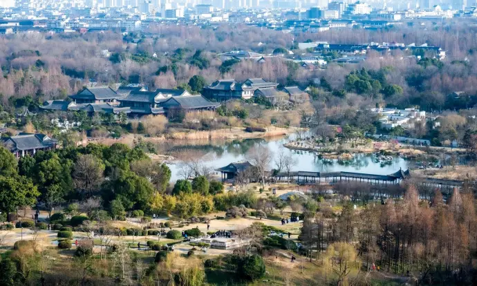 栖灵塔上看瘦西湖