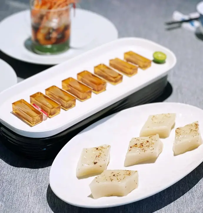 绿波廊桂花拉糕