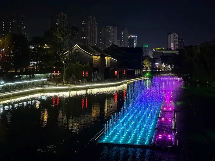 河下古镇音乐喷泉