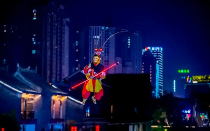 西游主题飞天表演