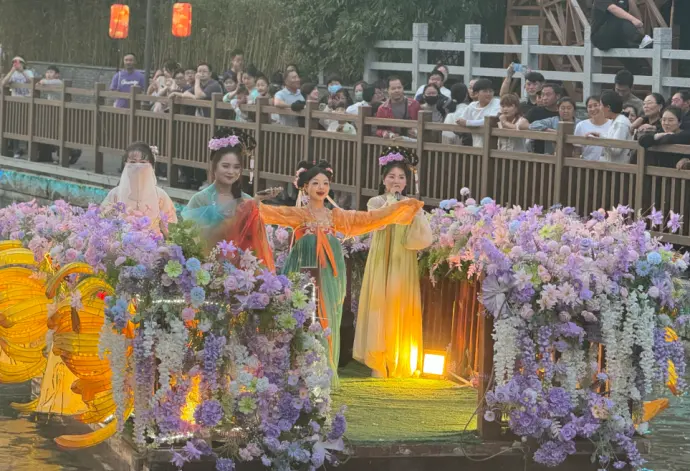 河下古镇花船对唱